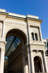 Fototapeta na wymiar Vittorio Emanuele gallery in Milano