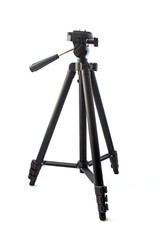 Tripod for camera (phone) isolated on white background