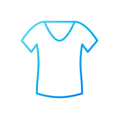 T-Shirt for women blue vector icon or symbol