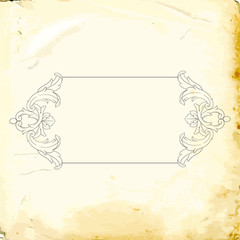 Vector baroque of vintage elements for design. 