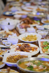  Leftover food after party