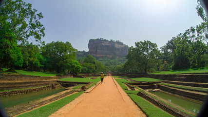 Sigiriya Rock or Lion Rock is an ancient fortress near Dambulla, Sri Lanka. Sigiriya is a UNESCO World Heritage Site.