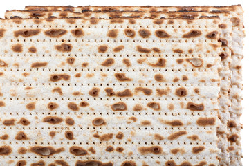 Matzah. Jewish traditional Passover bread. Pesach celebration symbol.