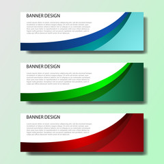 Naklejka premium Abstract vector banners with bright geometric background annual report design templates future Poster template design.