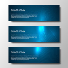 Fototapeta premium Abstract vector banners with bright geometric background annual report design templates future Poster template design.