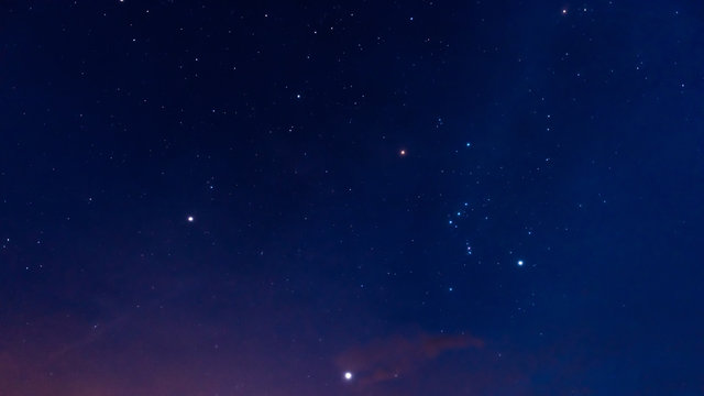 Beautiful night starry sky