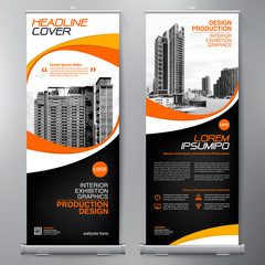 Business Roll Up. Standee Design. Banner Template. Presentation and Brochure Flyer. - 197833760