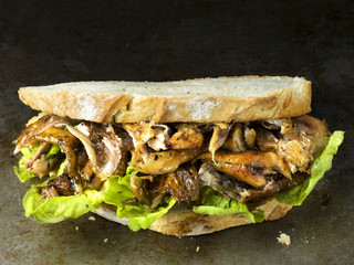 rustic roast chicken sandwich