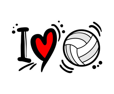 Love volleyball message