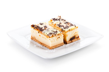 Cheesecake with chocolate