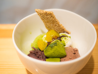 抹茶と栗のスイーツ