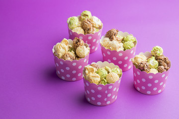 various tastes homemade popcorn