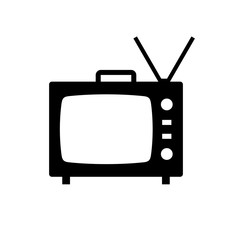 Retro tv set icon