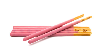cookies with bright flogging. Japan sweets.