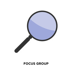 focus group icon isolated on white background for your web, mobile and app design