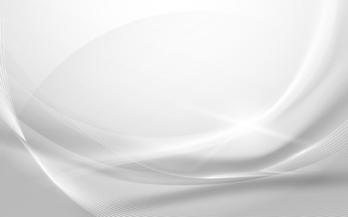 Abstract gray wavy with blurred light curved lines background