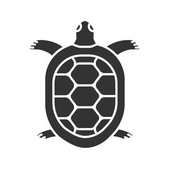 Fototapeta premium Tortoise glyph icon