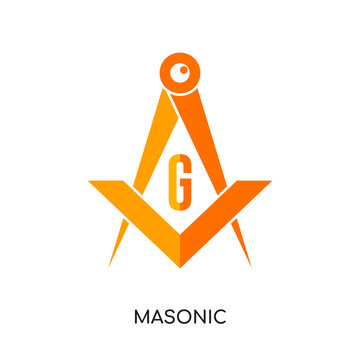 masonic logo image isolated on white background for your web, mobile and app design