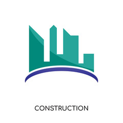 contruction logo isolated on white background for your web, mobile and app design