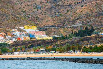 Teresitas beach near Santa Cruz, Tenerife, Canary islands, Spain