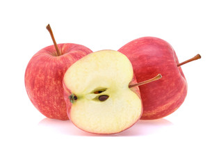 Gala apples isolate on white background