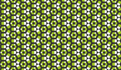 Retro geometric pattern in repeat. Fabric print. Seamless background, mosaic ornament, vintage style. 
