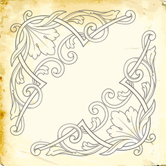 Obraz premium Vector baroque of vintage elements for design. 