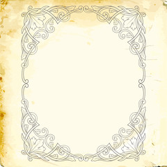 Vector baroque of vintage elements for design. 