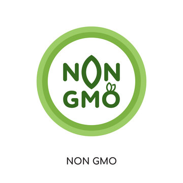 non gmo logo vector isolated on white background for your web, mobile and app design