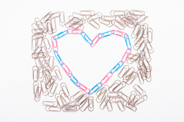 Symbols of the LGBT scene from the paperclips