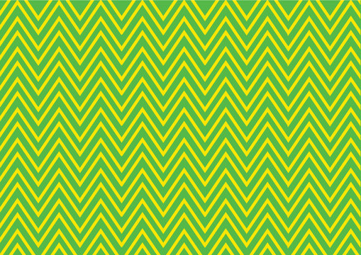 Green yellow zigzag stripes © studiodr