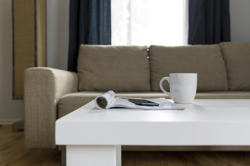Fototapeta na wymiar Living-room interior in Scandinavian style