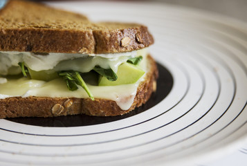 greek toast on the plate