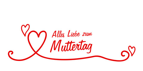 alles liebe zum muttertag herz ranke