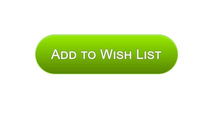 Add to wish list web interface button green color, shopping online service