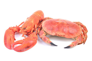 Lobster and crab