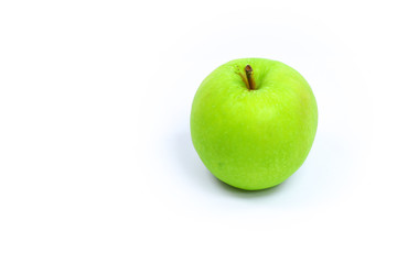 Green apple isolated  on white background