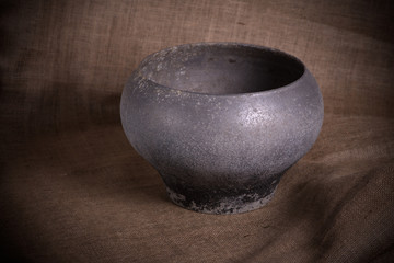 old gray cauldron