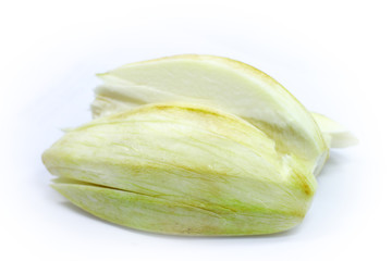 Green Mango Isolated White Background 