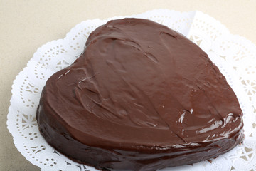 pastel de chocolate san valentin