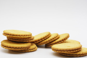 BISCUITS on white background