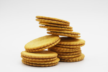 BISCUITS on white background