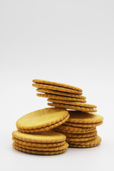 BISCUITS on white background