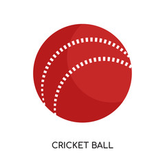 cricket ball logo isolated on white background for your web, mobile and app design