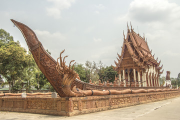 beautiful Wat Ban Na Muang Buddhist temple in Ubon Ratchathani