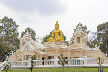 Fototapeta na wymiar beautiful Wat Ban Na Muang Buddhist temple in Ubon Ratchathani