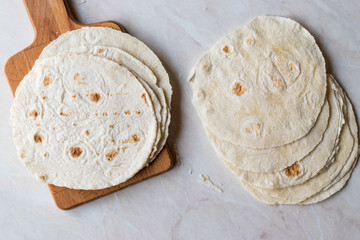 Homemade Mexican Tortillas for Tostada