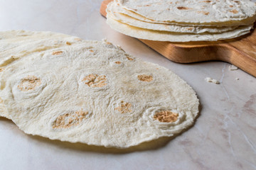 Homemade Mexican Tortillas for Tostada