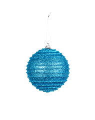 Obraz premium Blue christmas ball.