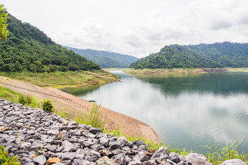 Fototapeta premium Big dam in Thailand 